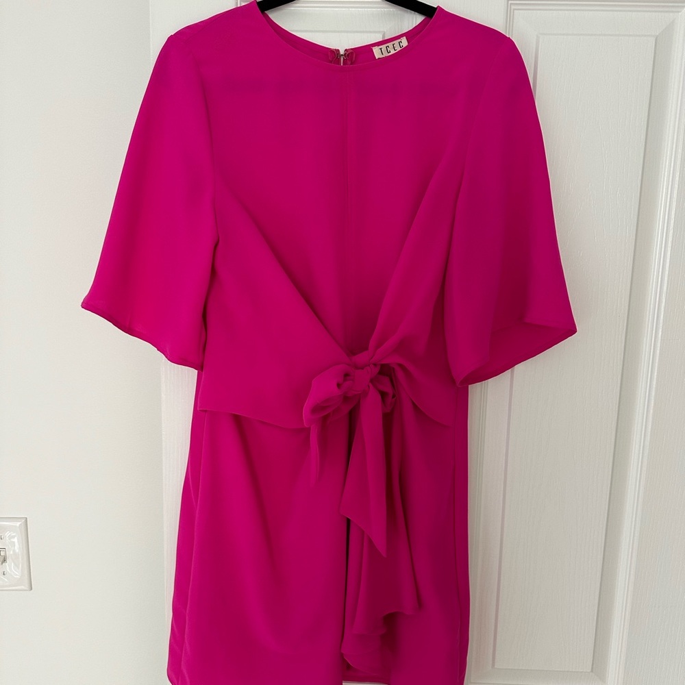 TCEC Tie Front Mini Dress